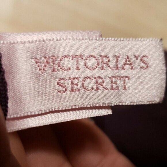 Victoria's Secret Womens Purple Semi Sheer Babydoll Medium - Picture 6 of 8